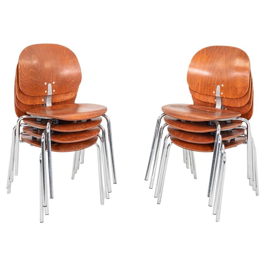 Chaises en hêtre cerisier Giancarlo Piretti pour Krueger International, 1999 en vente