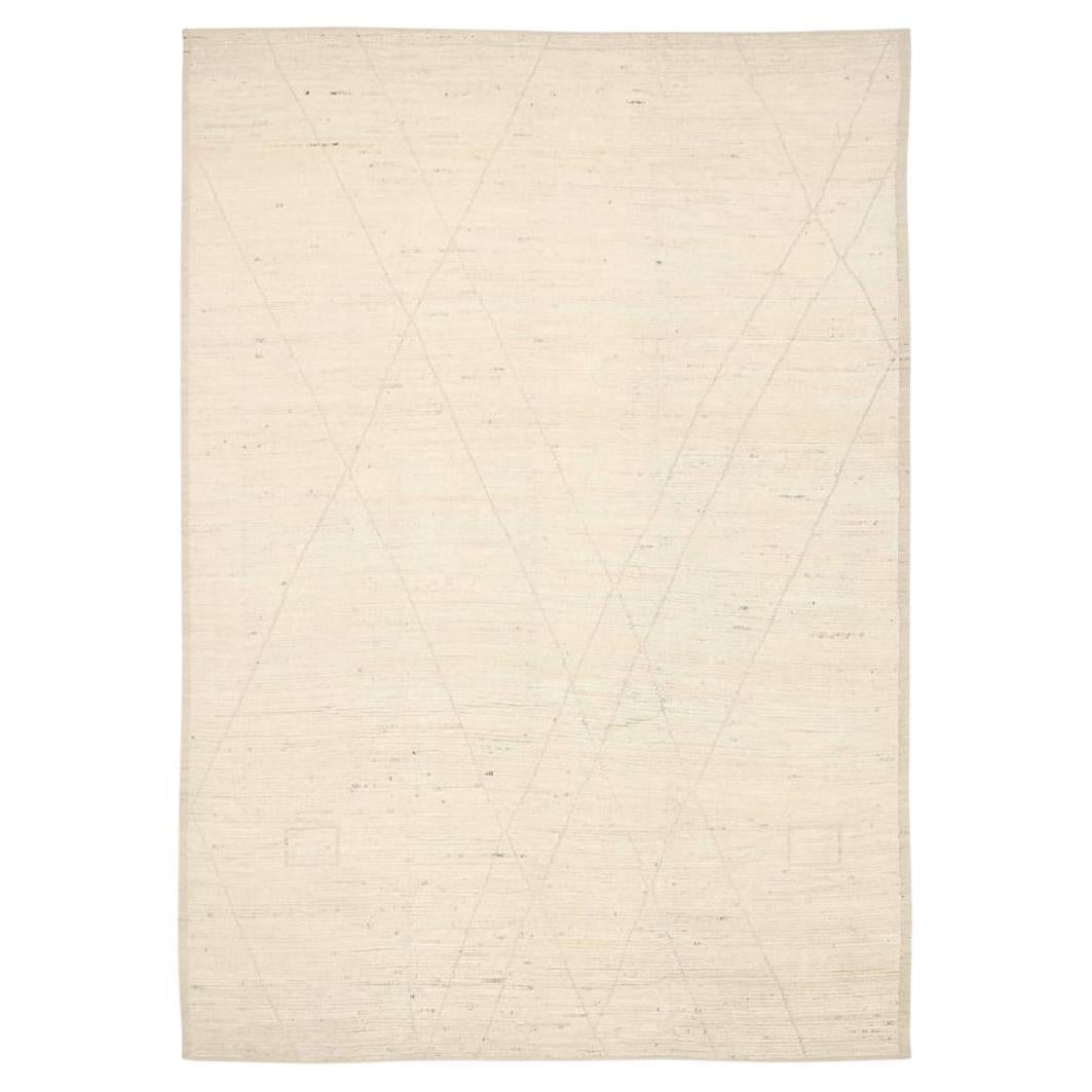 Tapis marocains d'Afghanistan datant d'environ 1990, motif ivoire en laine - 92228