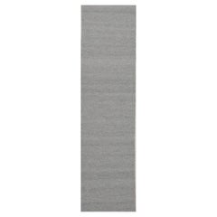 India India Runner Rug Circa 1990 - Wool Gray Design - 99119