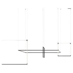 Nemo Linescapes Desk Matrix Pendant Light 44*44cm Vertical 24W Black 2700K