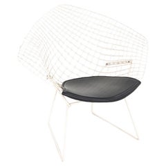1960s Harry Bertoia for Knoll Diamond Lounge Chair with Black Seat Cushion