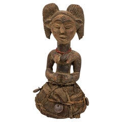 Hand-Carved Ibibio Female Guardian Figure, Tribal Art from Nigeria