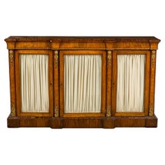 English Regency Sideboard with 3 Glass Doors