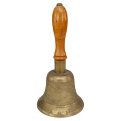 Cloche d'école en laiton Victorian School américaine
