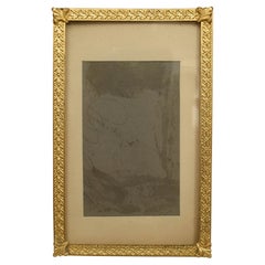 American Victorian Style Gilt Metal Picture Frame
