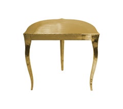 Art Deco Smooth Brass Demi Console Table – Paul Mathieu