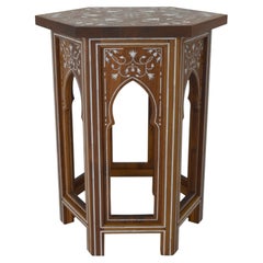 Mother of Pearl Side Table, Mehraab Arch Inlay