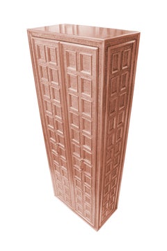 Mid-Century Modern Storage Cabinet (30"), Copper Armoire