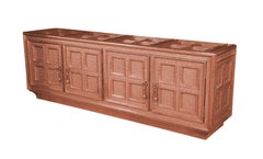 Art Deco Credenza, Copper Coffre Metal Clad