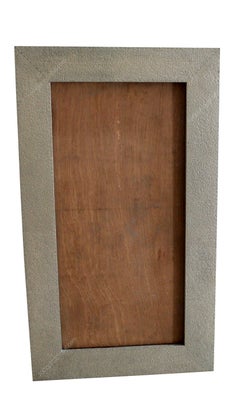 Luxury Wall Mirror (26"), Hand-Finished White Bronze Frame
