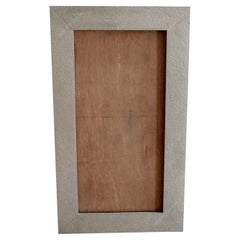 Organic Modern Mirror Frame (26"), Metal Clad White Bronze
