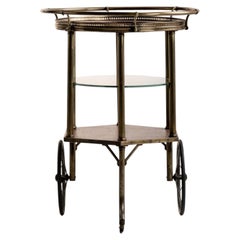 French Brass & Glass Bar Cart