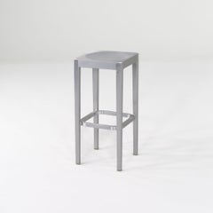 2025 Pair of Philippe Starck for Emeco 30" Bar Stools in Brushed Aluminum