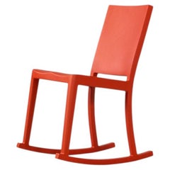 2025 Philippe Starck for Emeco Hudson Rocking Chair in Powder Coated Red Orange