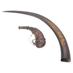 African Art - Hunting horn and canteen - 19th century