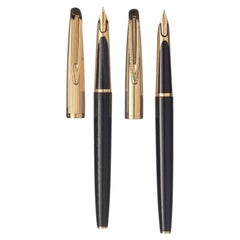 Pens - Two Waterman pens with foil