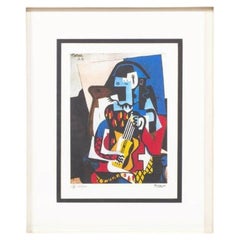Pablo Picasso - Lithograph 'Harlequin Musician; 1924' (signed)
