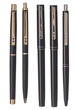 Pens - Six matte paper pens and mechanical pencils