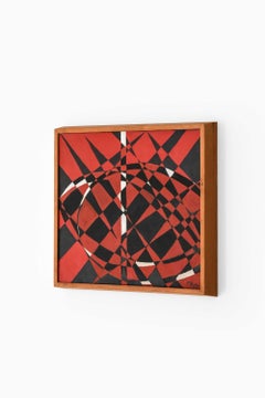 Konkretistisches Ölgemälde auf Leinwand von Tanja Sinelnikow, 1957