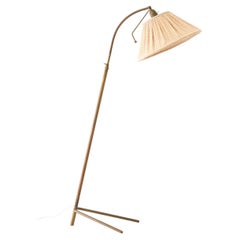 Höhenverstellbare Stehlampe im Mid-Century-Stil aus Messing, Italien, 1950er Jahre