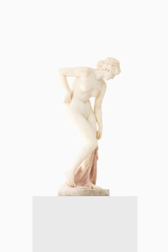 Alabasterskulptur einer stehenden Frauenfigur von Erich Schmidt-Kestner, 1930er Jahre
