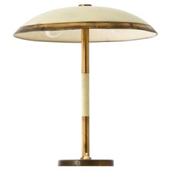 Tischlampe Modell 4043 aus Messing und weiß lackiertem Metall, Schweden, 1953