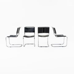 Lot de quatre chaises de salle à manger B33 « Marcel Breuer pour Knoll / Gavina », années 1960