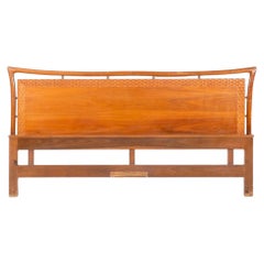 1960s Attributed to Piet Hein King Size Headboard in Walnut