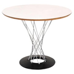 1960s Isamu Noguchi for Knoll Cyclone Dining Table in White Laminate 36"