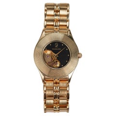 Mauboussin Skeleton Dial Watch in 18K Yellow Gold, 2000s