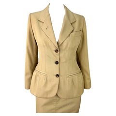 Early 1990s Jean Paul Gaultier Tan Skirt Suit 40IT