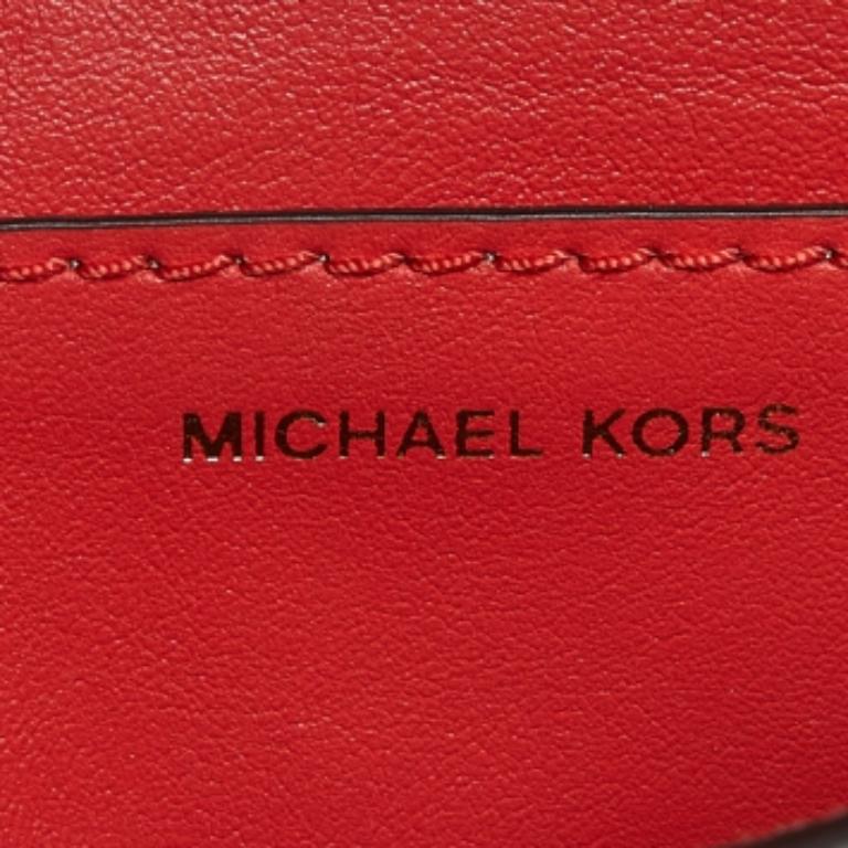 Michael Kors Mini Cece Crossbody in pelle borchiata rossa in vendita 1