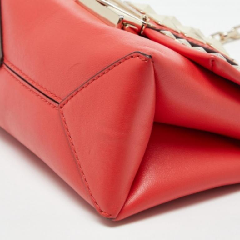 Michael Kors Mini Cece Crossbody in pelle borchiata rossa in vendita 4