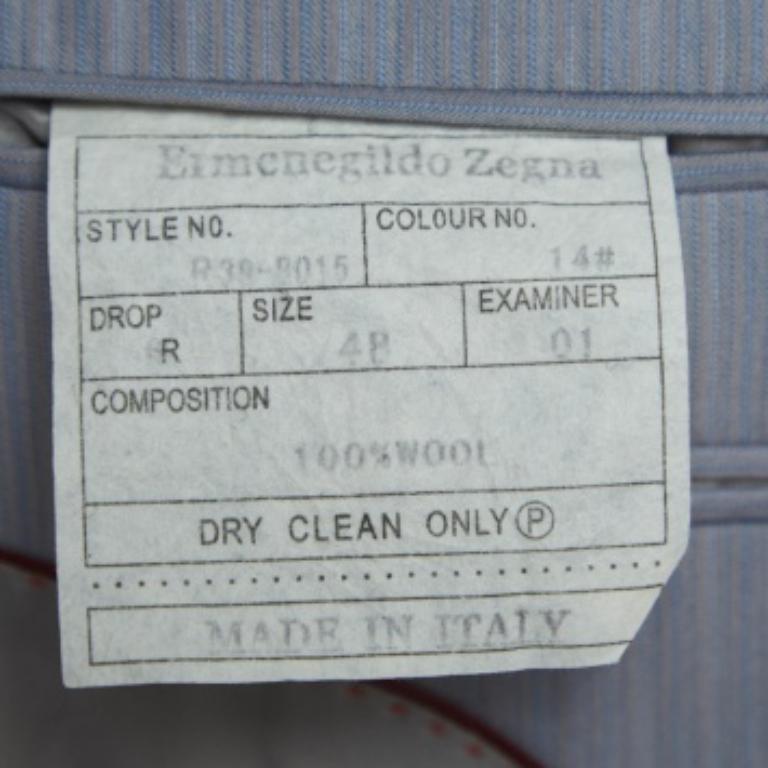 Ermenegildo Zegna Blazer de lana a rayas con un solo pecho M en Bueno estado para la venta en Dubai, Al Qouz 2