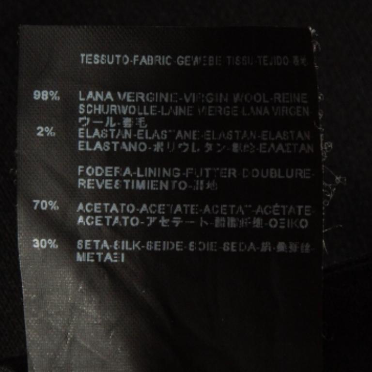 Balenciaga Pantalon en laine noir avec détails drapés M. Bon état - En vente à Dubai, Al Qouz 2