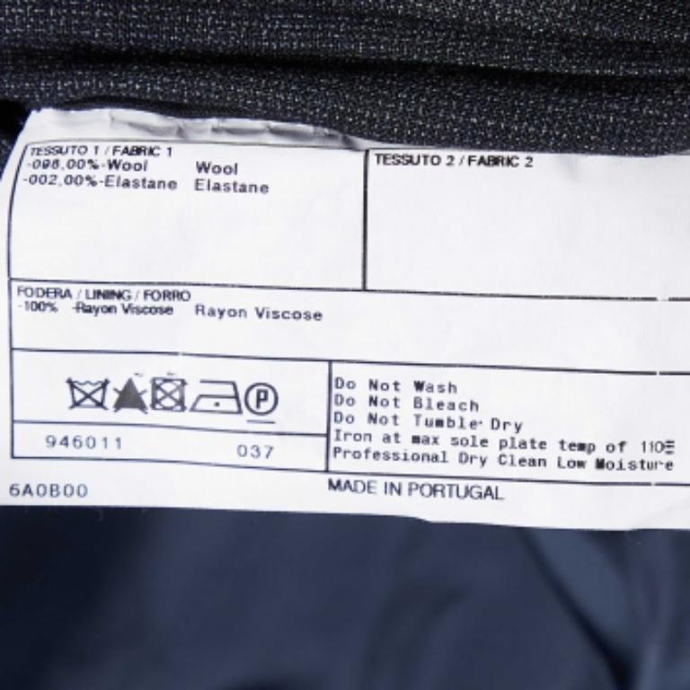 Armani Collezioni Anthrazitgraue Wollweste L Herren im Angebot