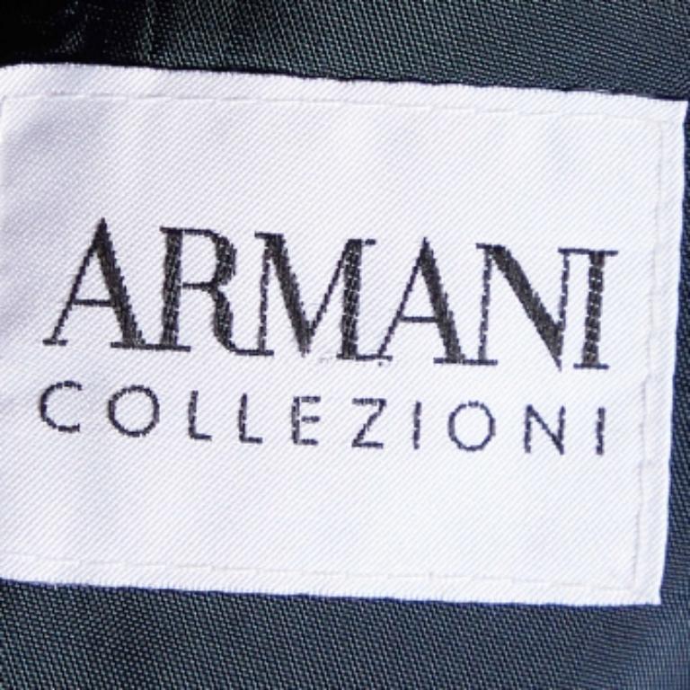 Armani Collezioni Anthrazitgraue Wollweste L im Zustand „Hervorragend“ im Angebot in Dubai, Al Qouz 2