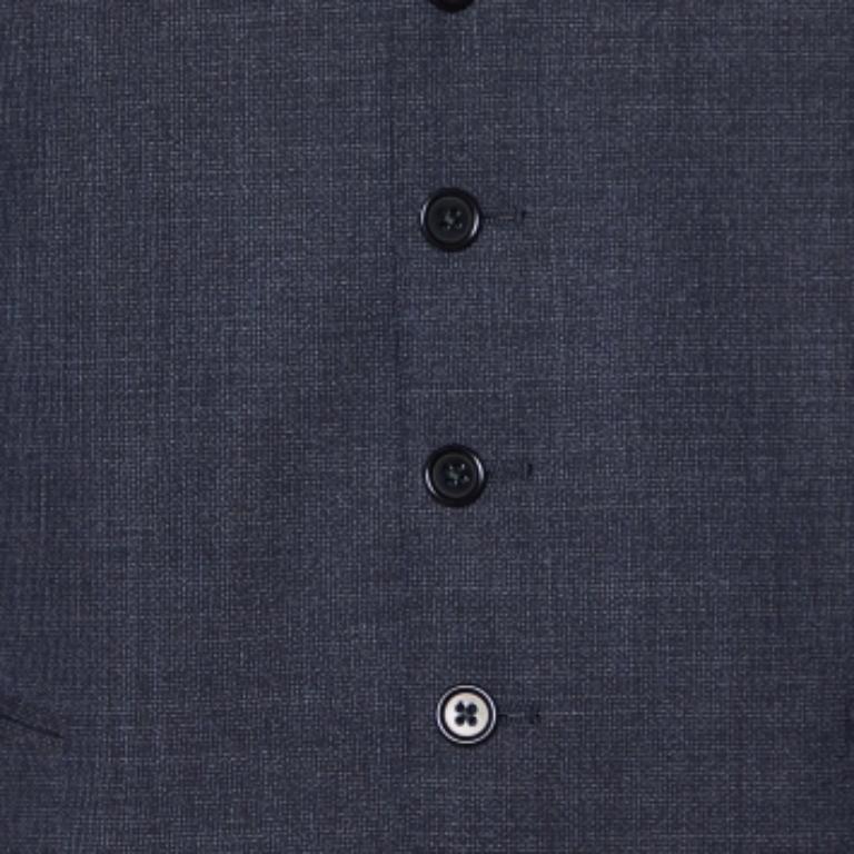 Armani Collezioni Anthrazitgraue Wollweste L im Angebot 1