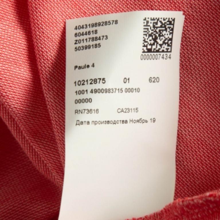 Hugo Boss - Maglietta Polo in cotone Pima rosa L. In condizioni ottime in vendita a Dubai, Al Qouz 2
