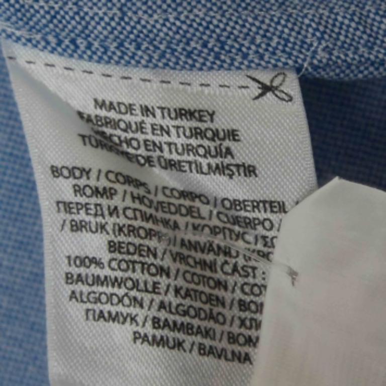 Polo Ralph Lauren - Camicia in cotone blu con abbottonatura frontale S In condizioni buone in vendita a Dubai, Al Qouz 2