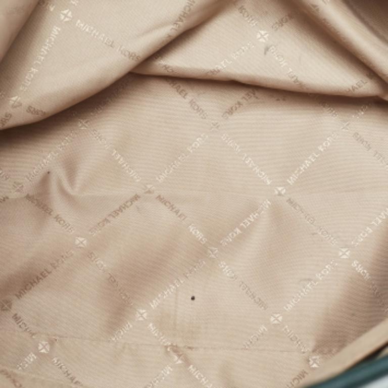 Fourre-tout en cuir et toile enduite Signature Brown/Green de Michael Kors en vente 6