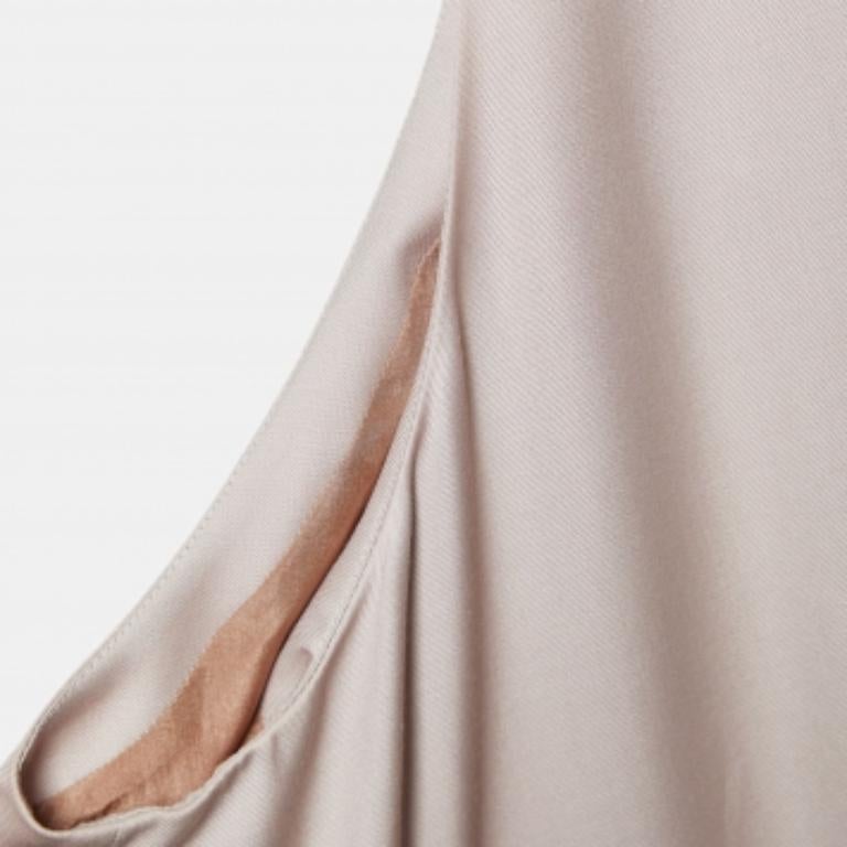 Kenzo Pinker ärmelloser Jumpsuit aus Wolle und Seide L (Beige) im Angebot