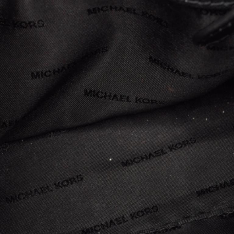Michael Kors - Sac à main Ava en cuir Saffiano noir de très petite taille en vente 5