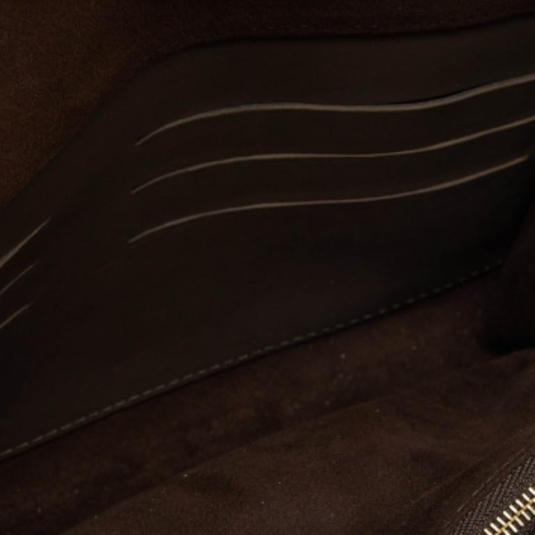 Louis Vuitton Borsa GM Louise a catena in pelle verde oliva in vendita 1