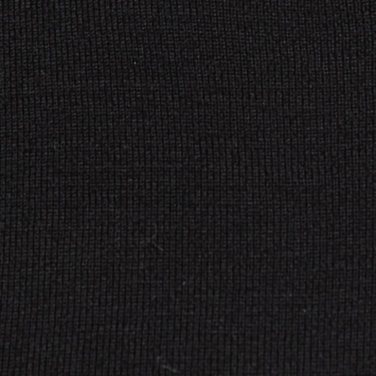 Max Mara Schwarz Wolle stricken ärmelloses kurzes Kleid S im Angebot 1