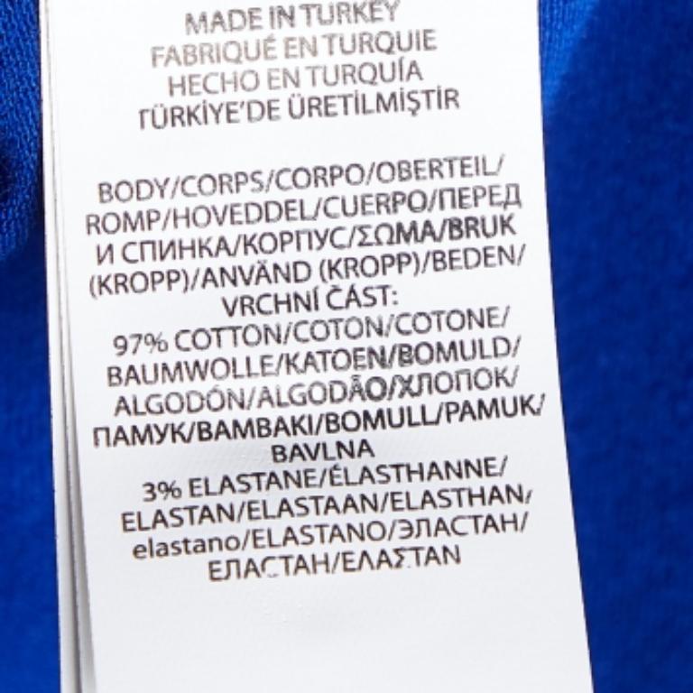 Polo Ralph Lauren Maglietta in cotone blu reale slim fit M. T. T. I. In condizioni buone in vendita a Dubai, Al Qouz 2