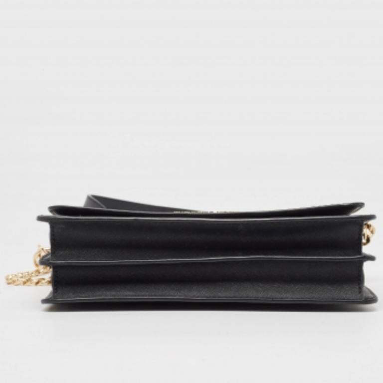 Michael Kors Grand sac à bandoulière Daniela en cuir Saffiano noir Bon état - En vente à Dubai, Al Qouz 2