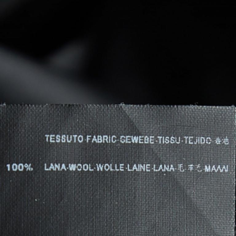 Donna Balenciaga - Pantaloni slim in raso di lana nera - M. I. in vendita