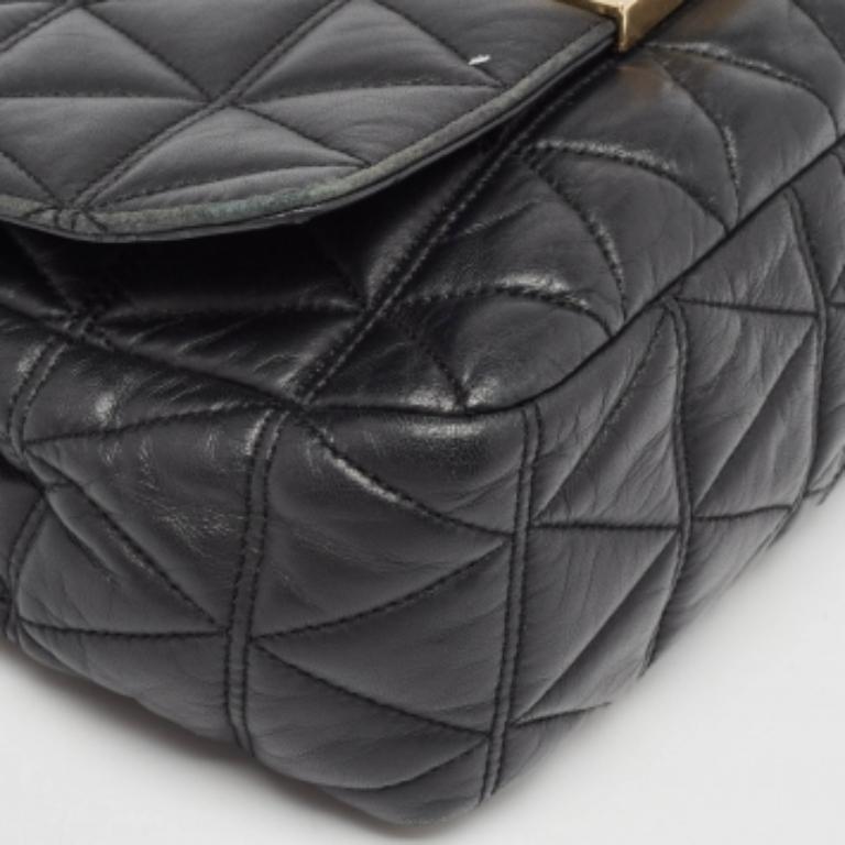 Michael Kors Borsa a tracolla grande in pelle trapuntata nera Sloan In condizioni buone in vendita a Dubai, Al Qouz 2