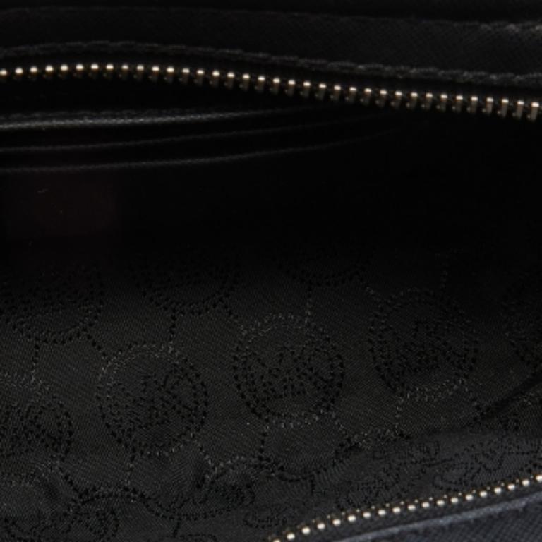 Donna Michael Kors Borsa a tracolla Mini Selma in pelle saffiano nera/rosa in vendita